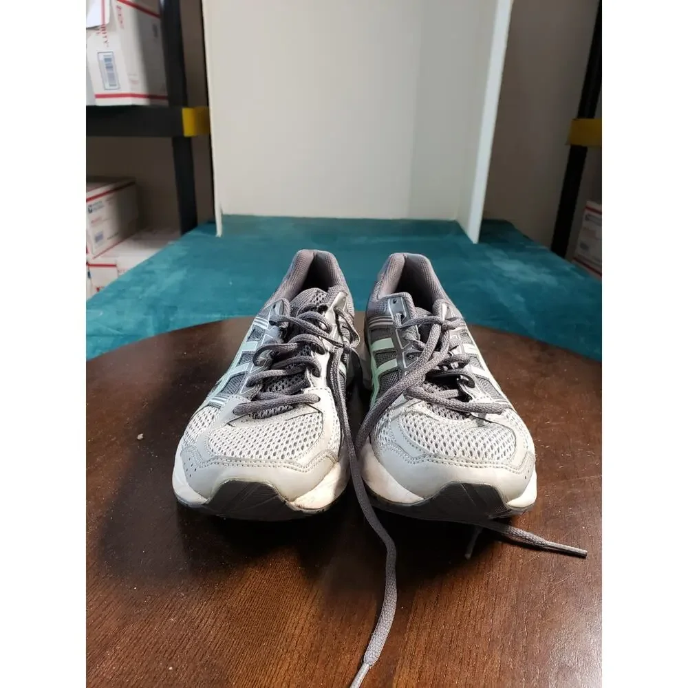 ASICS Gel Contend 4 Shoes Size 8 Womens Gray Running Gym Marathon Training T765N